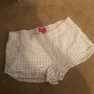 Lilly Pulitzer Target White Eyelet Shorts
